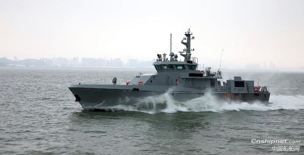 江龙船艇38.8m全铝合金超高速巡逻船前三艘已交付