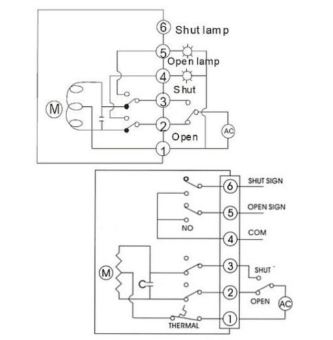 电动蝶阀接线图说明书