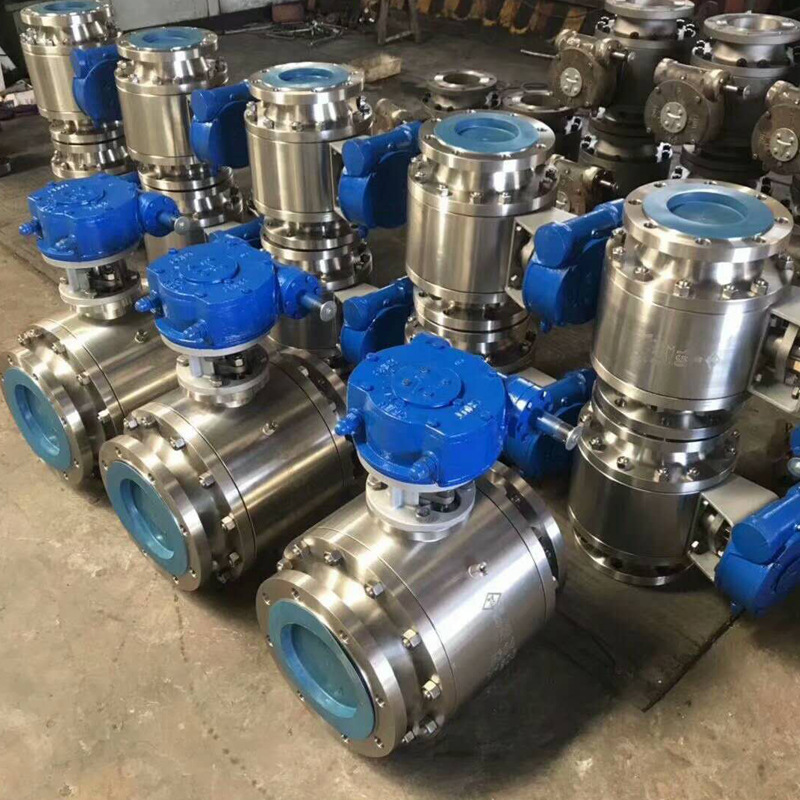 锻钢球阀,固定式锻钢球阀实物图