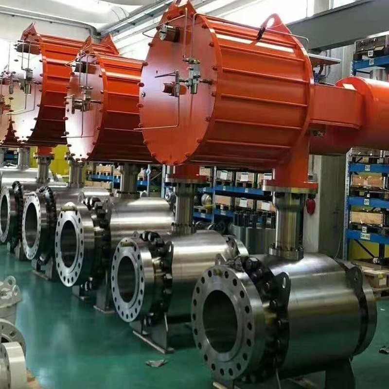 锻钢球阀,固定式锻钢球阀实物图