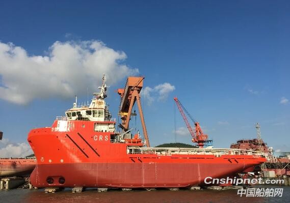 航通船业65米B3多用途海洋工作船顺利下水