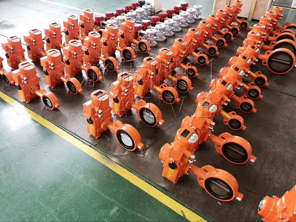 电动对夹式软密封蝶阀2