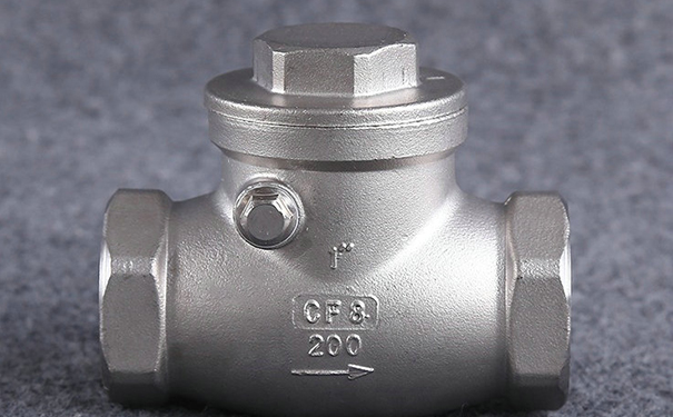 内螺纹止回阀,不锈钢丝扣止回阀实物图